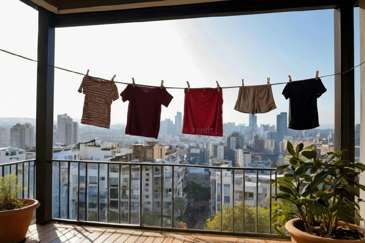 Utilizzare il balcone come spazio lavanderia in inverno aumenta umidità e cattivi odori in casa senza accorgersene